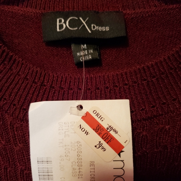 BCX Mid-Thigh Sweater Dress - Picture 3 of 3